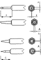 C-NT-H  Lötspitzen Meißel 0,8mm