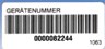 1063D  Barcode-Aufkleber